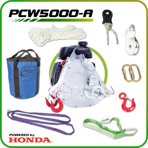 PCW 5000 Portable Winch with Kit